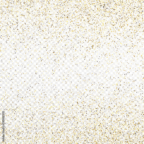 Gold glitter celebratory confetti background
