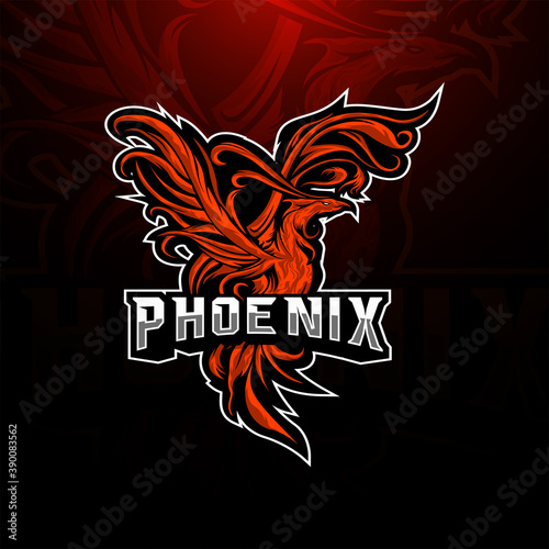 Phoenix esport mascot logo