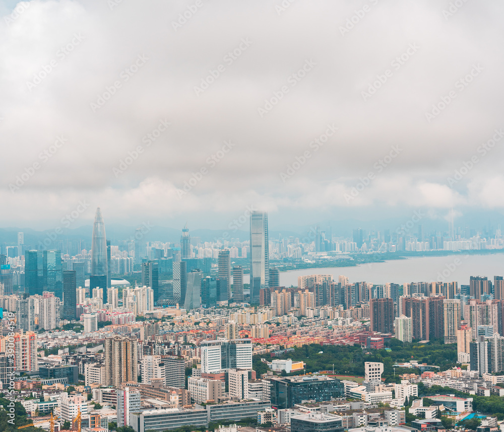 Fototapeta premium shenzheng city sky line