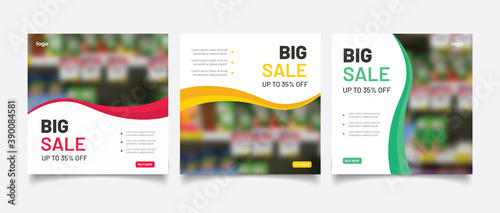 Big sale concept banner template design. Discount abstract promotion layout poster. Super sale vector illustration. 