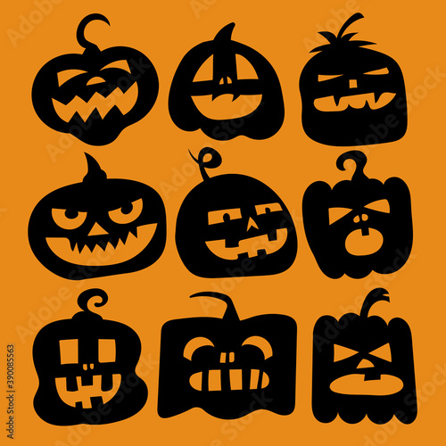Cute, fun pumpkin cartoon i...