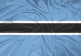 Botswana national flag texture. Background for international concept. Simple waving flag.