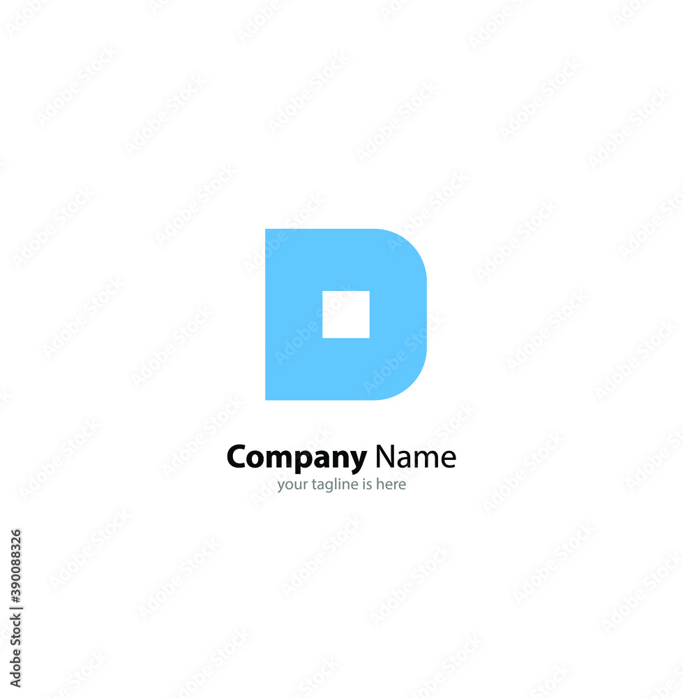 letter d logo concept of company with white background letter d logo concept of company with white background