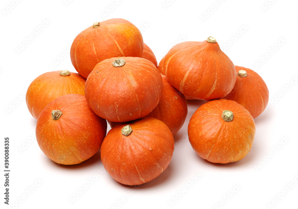 Obraz premium pumpkins on a white background