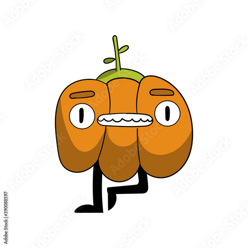 Cute, fun pumpkin cartoon i...