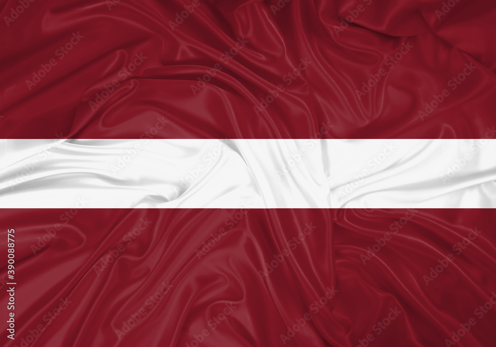 Latvia national flag texture. Background for international concept. Simple waving flag. Latvia national flag texture. Background for international concept. Simple waving flag.