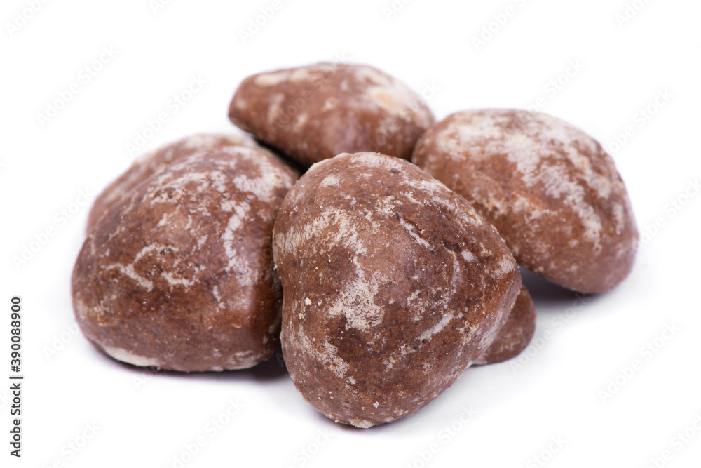 Group of chocolate gingerbread cookies Group of chocolate gingerbread cookies