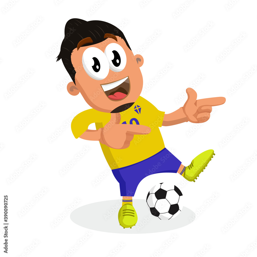 Sweden national football players mascot Hi pose. Sweden national football players mascot Hi pose.