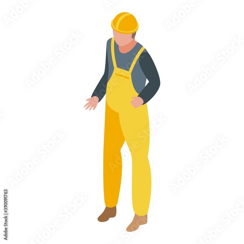 Constructor student job icon. Isometric of constructor student job vector icon for web design isolated on white background