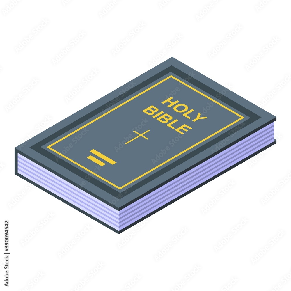 Holy bible icon. Isometric of holy bible vector icon for web design isolated on white background Holy bible icon. Isometric of holy bible vector icon for web design isolated on white background