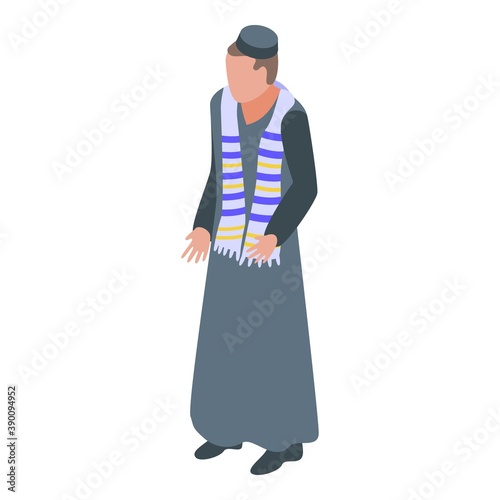 Modern priest icon. Isometric of modern priest vector icon for web design isolated on white background