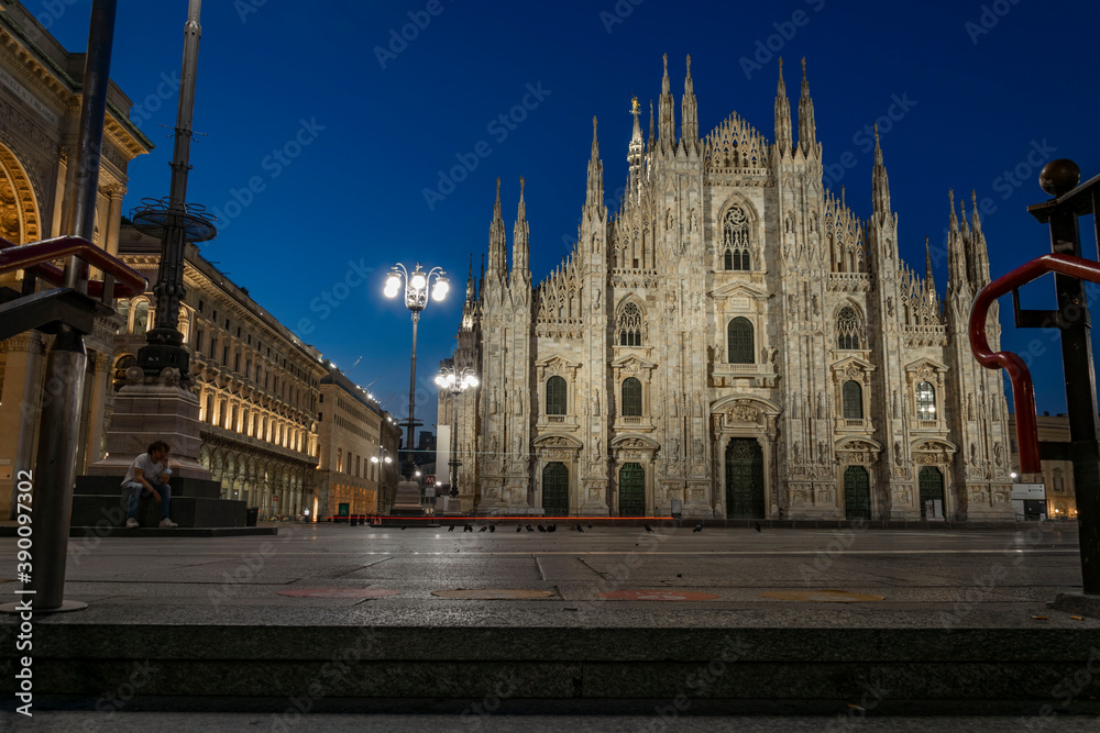 Milan Cathedral at blu hour