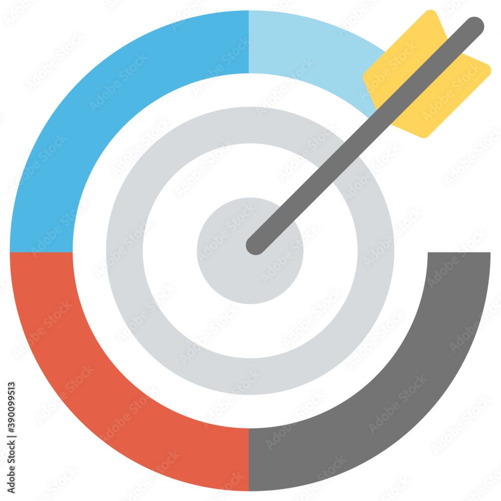 Flat icon design of target marketing
Flat icon design of target marketing