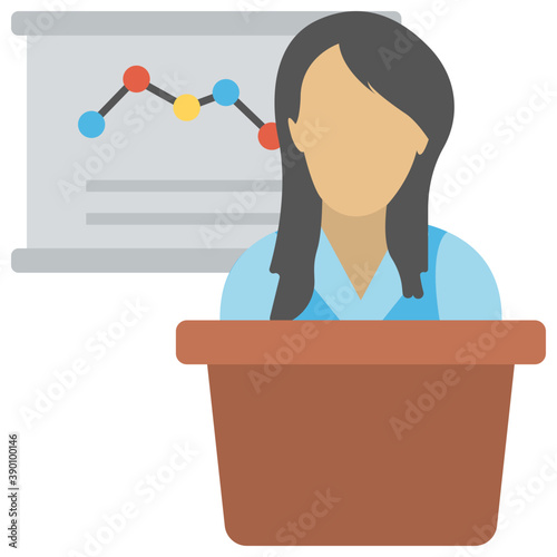 
Flat icon design of content marketing

