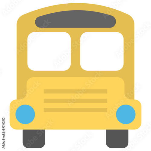 
A road transport bus, school or passenger bus
