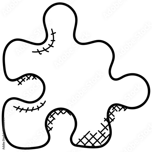 
Jigsaw puzzle pieces symbolising solution 
