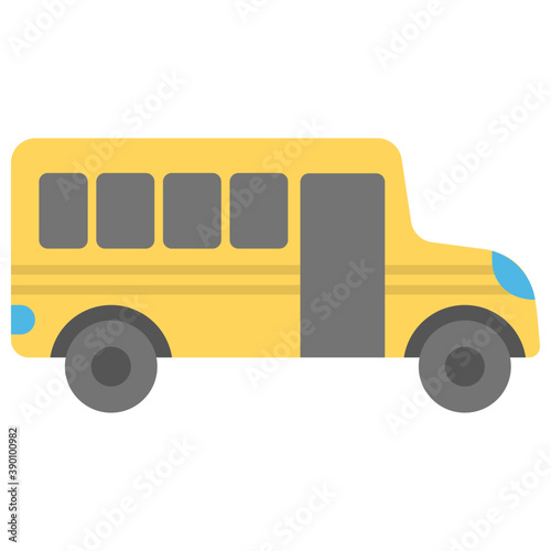 
A road transport bus, school or passenger bus
