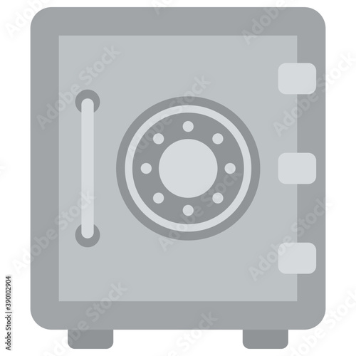 
flat icon design of bank deposit, bank locker 
