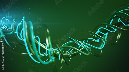 Green and transparent twist...