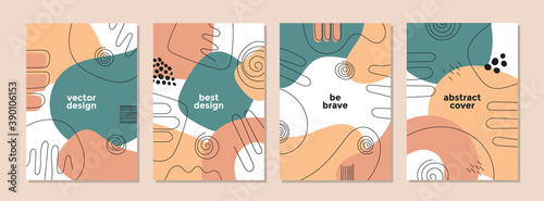 Set of abstract creative artistic templates. Universal cover Designs for Annual Report, Brochures, Flyers, Presentations, Leaflet, Magazine.