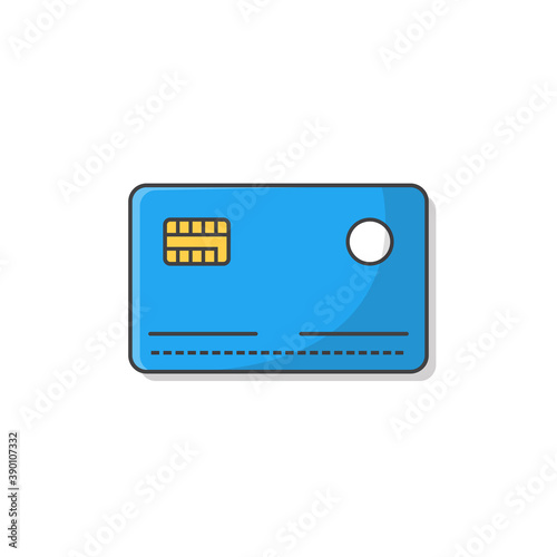 Credit Cards Vector Icon Illustration. Payment Method Icon