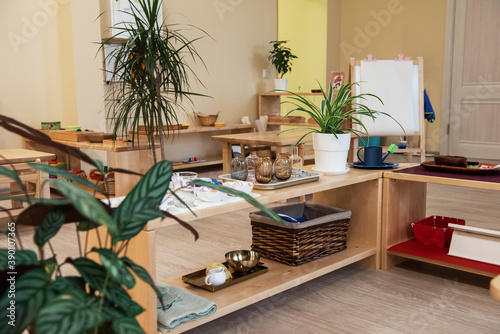 Montessori school for the learning of children