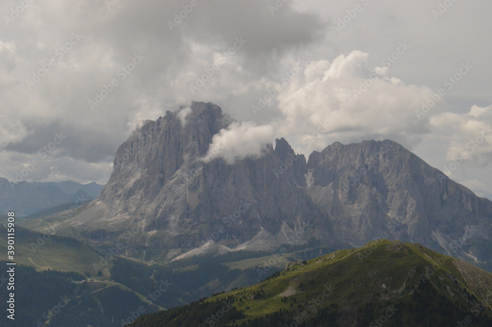 Hiking in the stunningly beautiful and dramatic mountains of South Tyrol in the Dolomites, Northern Italy