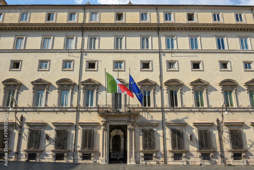 Governament Palace of  Chigi at Rome on Italy photo