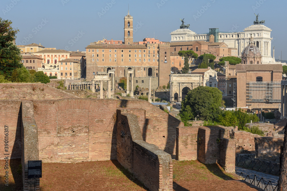 The old center of Roma on Italy