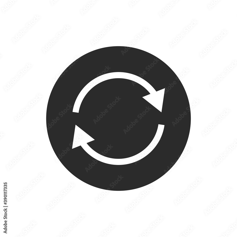 Reload arrows button vector icon Reload arrows button vector icon