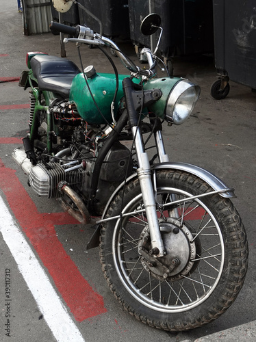 Old rarity motorcycle from the USSR