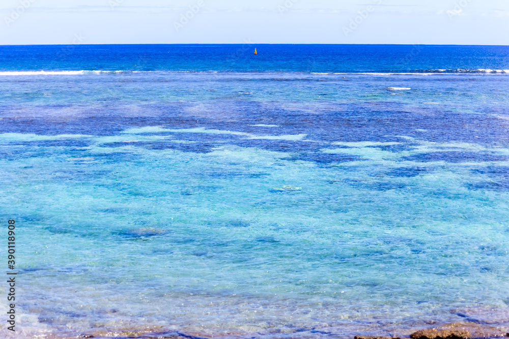 Obraz premium Lagon de Saint-Leu, île de la Réunion 