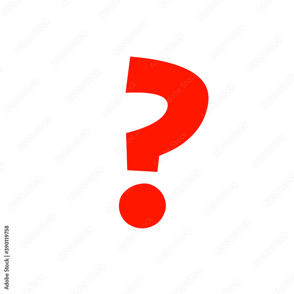 Question Icon flat design style illustration Question Icon flat design style illustration