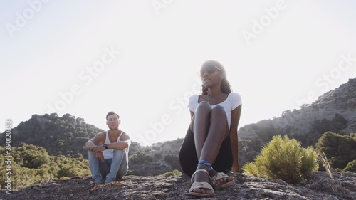 Young Couple In El Chorro Landscape