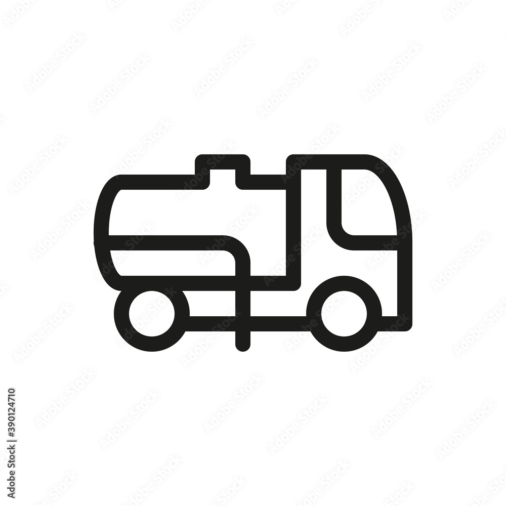 Sewer suction machine isolated icon, vacuum truck outline vector icon with editable stroke Sewer suction machine isolated icon, vacuum truck outline vector icon with editable stroke