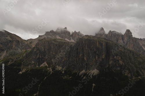 Hiking and climbing in the dramatic and beautiful Cinque Torri mountains in the Dolomites of Northern Italy