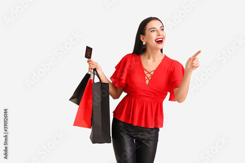 Beautiful young woman with ...