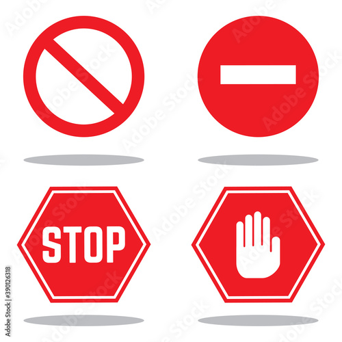 stop sign icon collection Free Download stop sign icon collection - GFXLoad