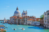 Famous view of Venice Grand Canal with Saint Mary of Health dome.