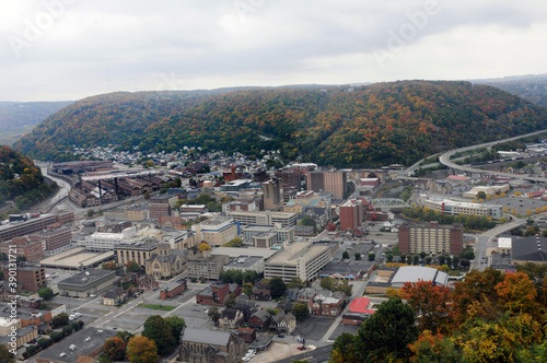 The Town of Johnstown Pennsylvania from Above photo