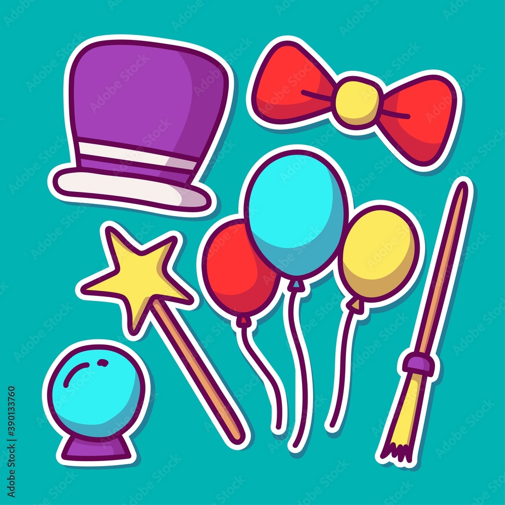 hand drawn magictian icon cute kawaii hand drawn magictian icon cute kawaii