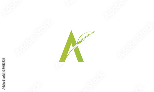 green letter A