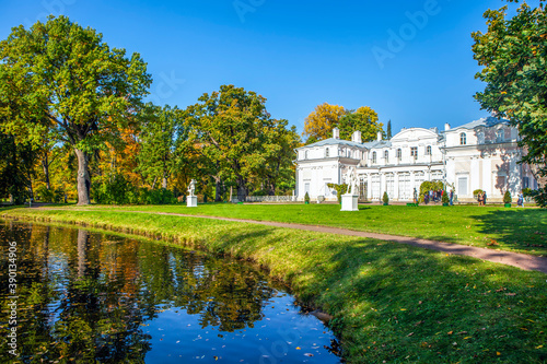 Chinese Palace and Chinese Pond. Oranienbaum. Lomonosov. St. Petersburg. Russia photo