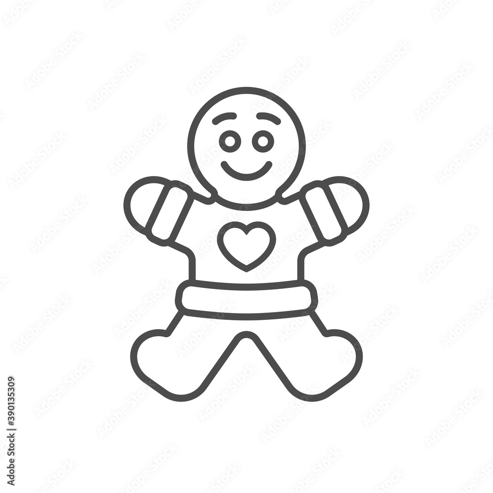 Gingerbread Man Vector Illustration Icon
Gingerbread Man Vector Illustration Icon