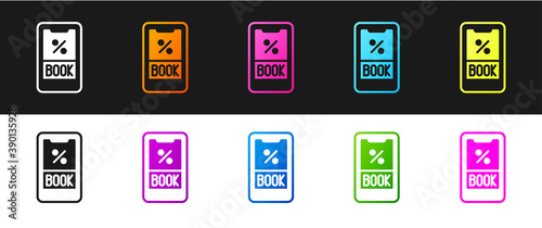 Set Cruise ticket for traveling by ship icon isolated on black and white background. Travel by Cruise liner. Cruises to Paradise. Vector.