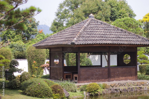 Wooden house for visitors in Cipanas photo