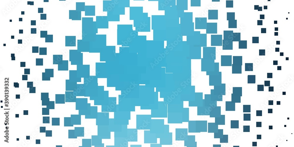 Fototapeta premium Light BLUE vector backdrop with rectangles.