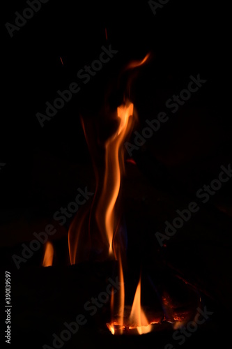 fire in the fireplace © Андрей Апанасенко