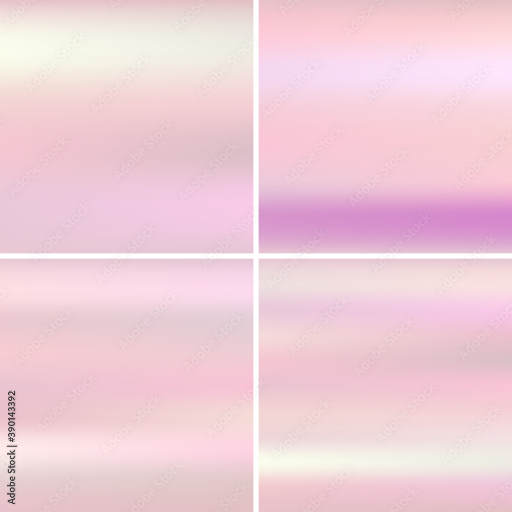 Collection of pink blurry backgrounds