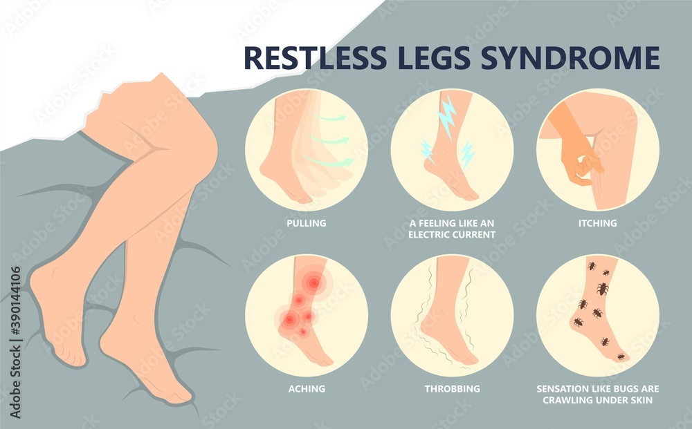 Restless legs syndrome move lying down sitting nerve blood clot urge